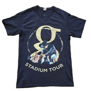 Garth Brooks Stadium Tour Black Graphic T-Shirt Small